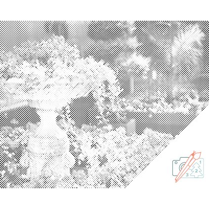 Dotting points - Flower Fountain