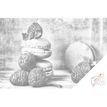 Dotting points - Macarons and Raspberries