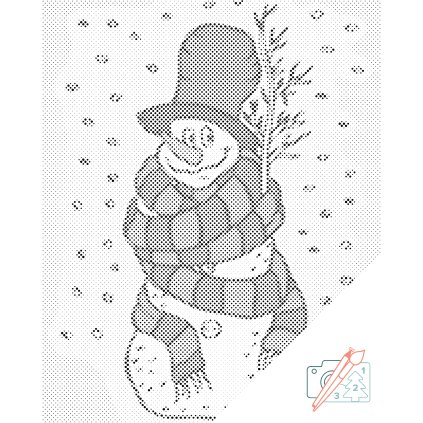 Dotting points - Snowman
