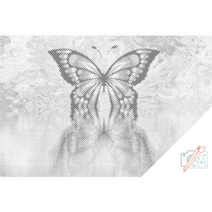 Dotting points - Butterfly reflection