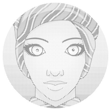 Dotting points - Woman with Turban