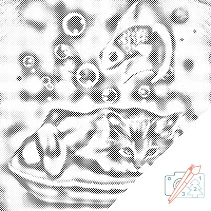 Dotting points - Dreaming Kitty