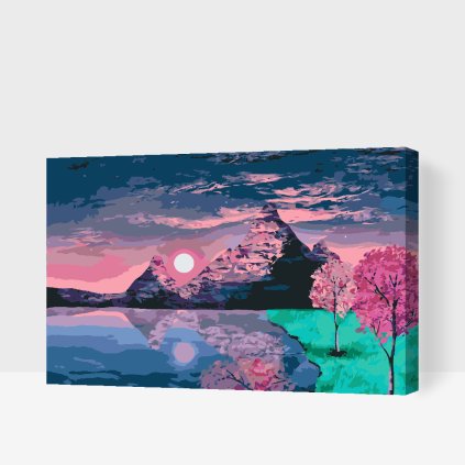 Paint by Number - Sunset at the Lake