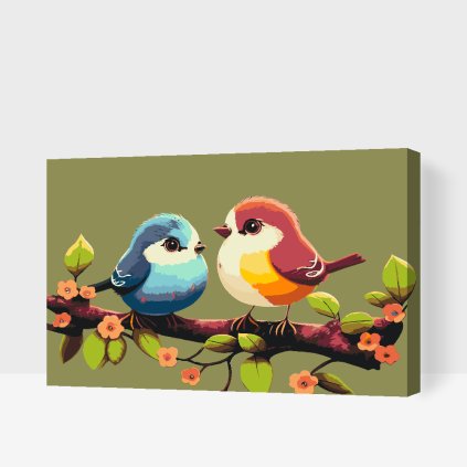 Paint by Number - Cute Birds