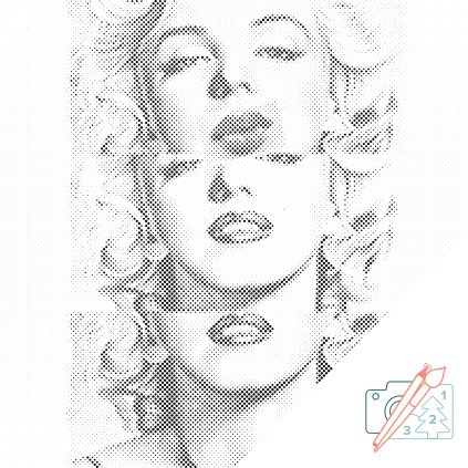 Dotting points - Marilyn Monroe Lips