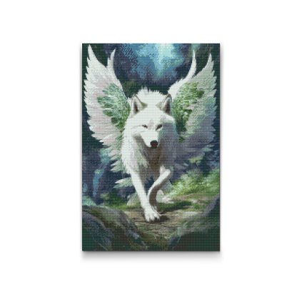 Diamond Painting - Angelic wolf 