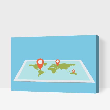 Paint by Number - Pin on the map