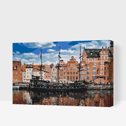 Paint by Number - Black Pearl galleon, Gdansk