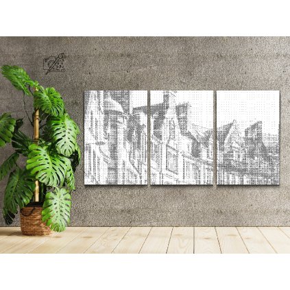 Dotting points - Homes in Edinburgh (set of 3)