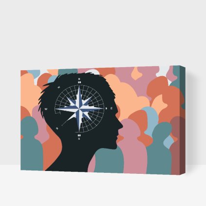 Paint by Number - Compass in the head