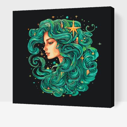 Malování podle čísel - Panna/Virgo