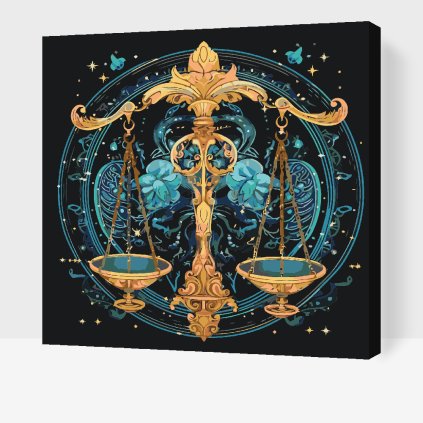 Malování podle čísel - Váhy/Libra