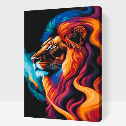 Malování podle čísel - Majestátní lev
