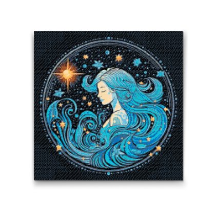 Diamantové malování - Vodnář/Aquarius