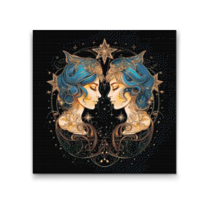 Diamantové malování - Blíženci/Gemini