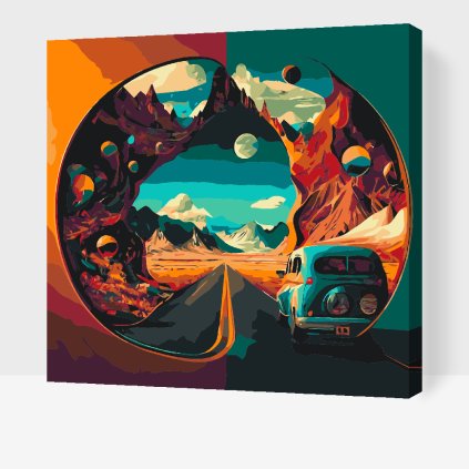 Malování podle čísel - Na ceste s veteránom