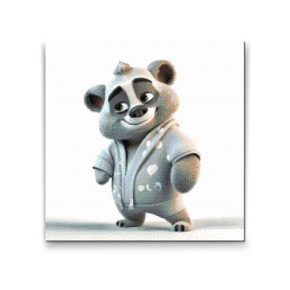 Diamantové malování - Medvídek v pyžamu