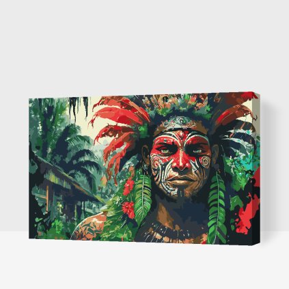 Malování podle čísel - Indián