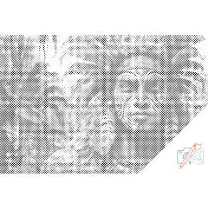 Tečkování - Indián