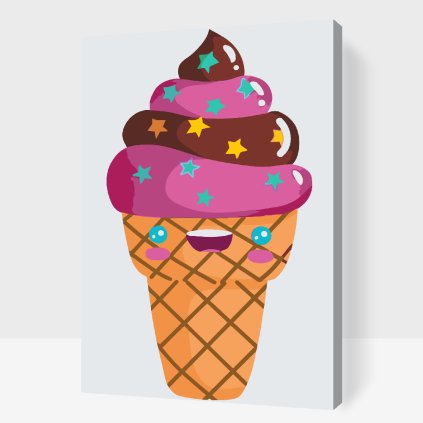 Paint by Number - Smiling Ice Cream