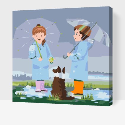 Paint by Number - Walking in the Rain