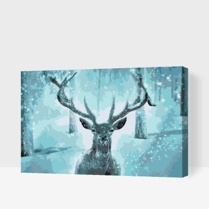 Paint by Number - Snowy Reindeer