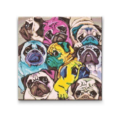 Diamond Painting - Pugs