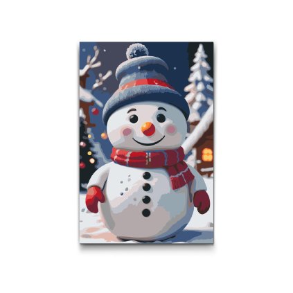 M2_Painting_by_Numbers_-_Snowman_for_children