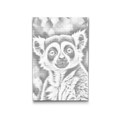 M2_Dotting_Points_-_Lemur_in_shades_of_dark_turquoise