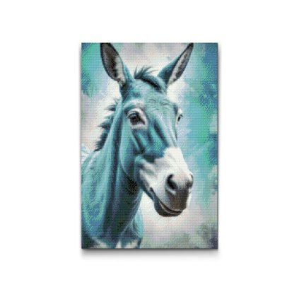 M2_Diamond_Paintings_-_Donkey_in_shades_of_dark_turquoise