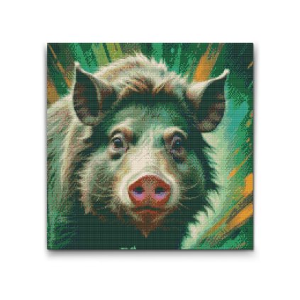 M2_Diamond_Paintings_-_Wild_boar_in_shades_of_muted_green
