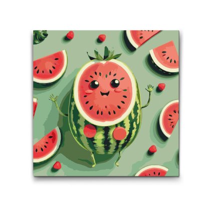 M2_Painting_by_Numbers_-_Cute_watermelon_with_a_face