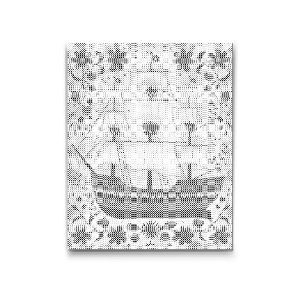M2_Dotting_Points_-_Nordic_Folk_Art_-_Boat