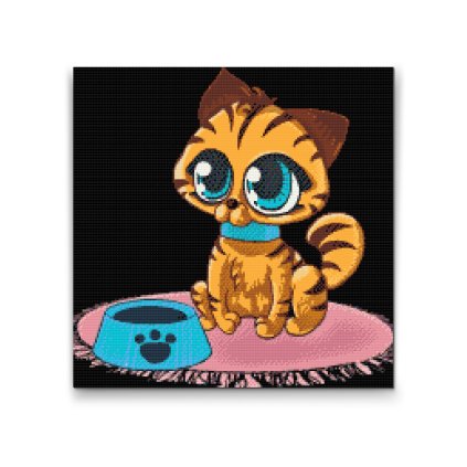 Diamond Painting - Kitty with Big Eyes