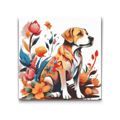 M2_Diamond_Paintings_-_Dog_with_Flowers_on_his_Coat