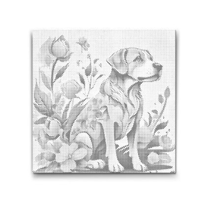 M2_Dotting_Points_-_Dog_with_Flowers_on_his_Coat
