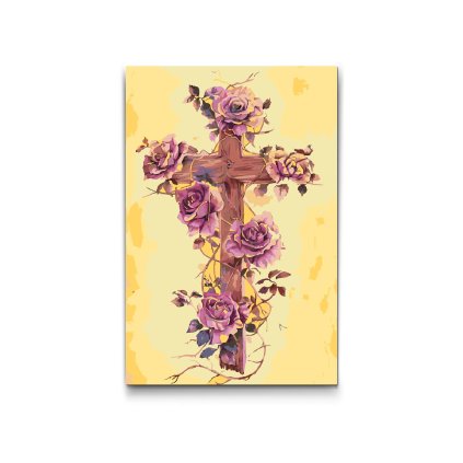 M2_Painting_by_Numbers_-_Cross_with_flowers