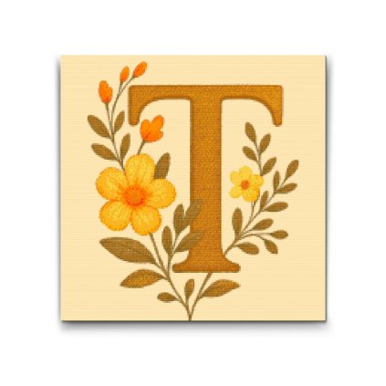 M2_Diamond_Paintings_-_Letter_T_-_Floral_Pattern
