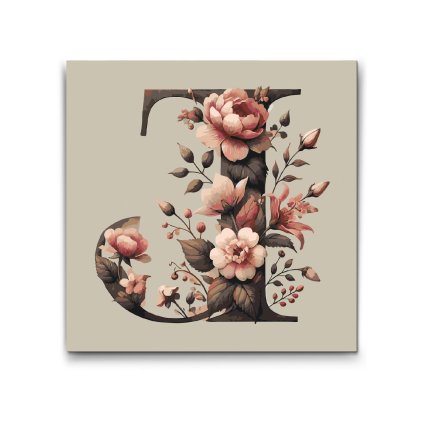 M2_Painting_by_Numbers_-_Letter_J_-_Floral_Pattern