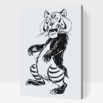 Paint by Number - B/W Lion