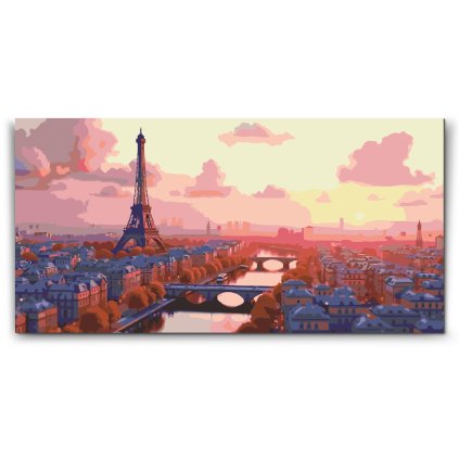 Slikanje po brojevima - Zalazak sunca Pariz – Francuska