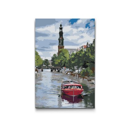 Slikanje po brojevima - Vožnja brodom, Amsterdam - Nizozemska