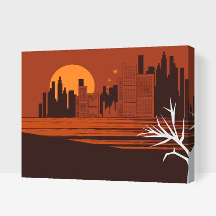 Paint by Number - Orange Skyline