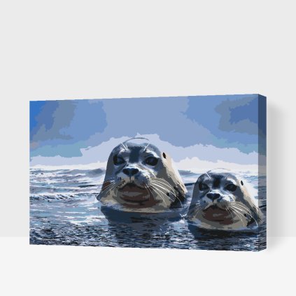 Paint by Number - Seals on the Hunt