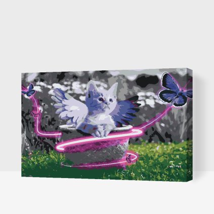 Paint by Number - Kitten with Wings