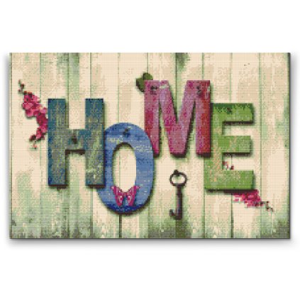 Diamond Painting - Home Sign
