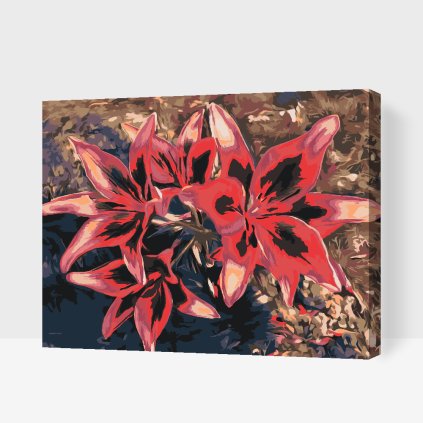 Paint by Number - Red Lilies