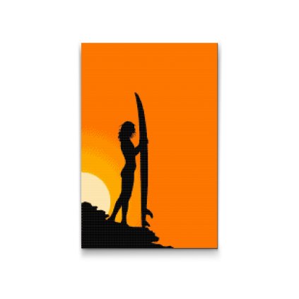 Diamond Painting - Surfer Woman