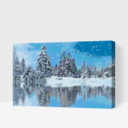 Paint by Number - Snowy Trees