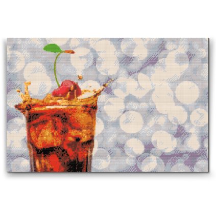 Diamond Painting - Cherry in an Iced Drink
